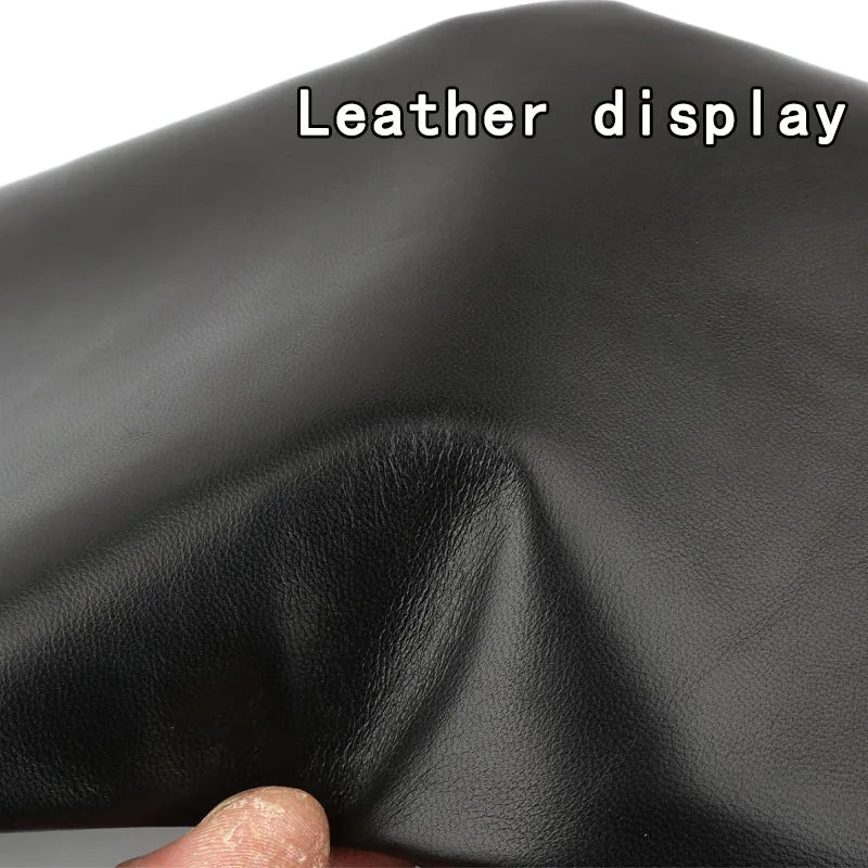 0.6mm black top layer sheepskin, ultra-thin clothing, genuine leather fabric, leather clothing, leather repair, leather material