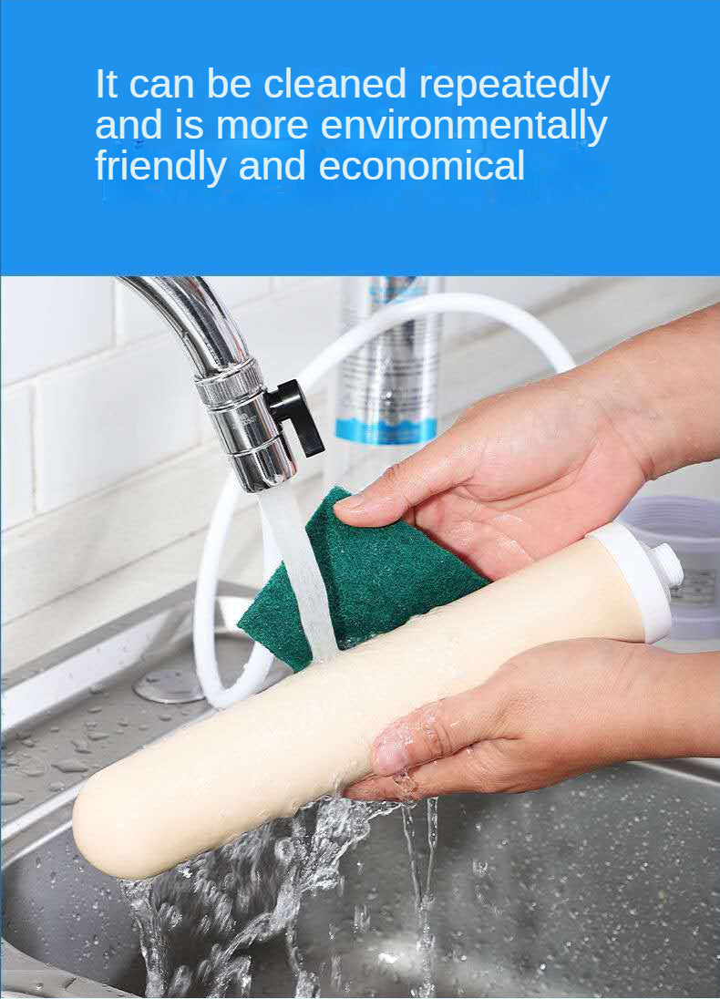 Water purifier household direct drinking tap filter tap water transparent water filter ceramic cartridge