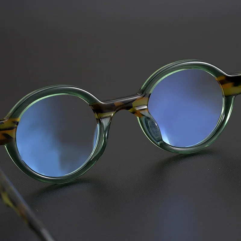 Acetate round glasses frames Men's designer Retro small frames Handmade optical glasses frames women make prescription glasses