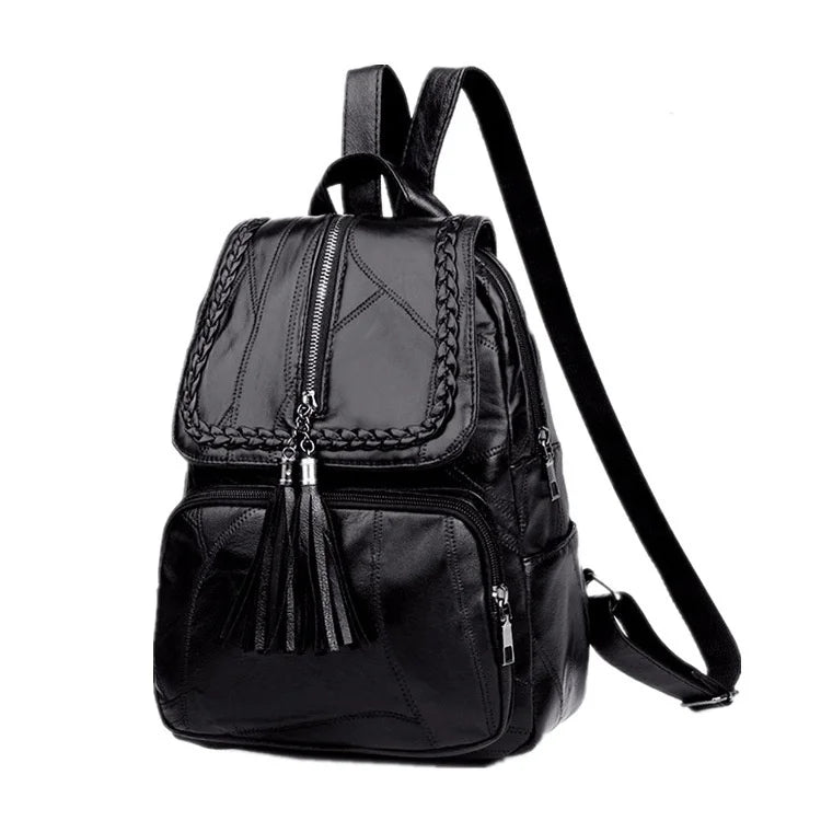 Women's Designer Backpack Casual Shoulder Bags For Women High Quality Leather Backpacks Female School Bags For Teenage Girls Sac