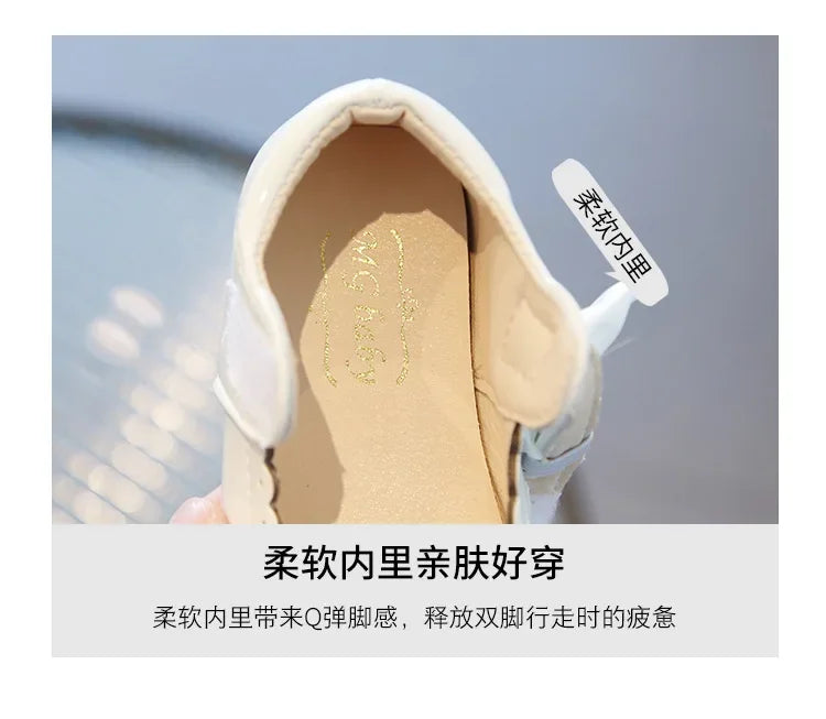 Little Girl Shoes 2025 Spring Autumn Children Princess Shoes Girls Oxfords Candy Colors Kids Soft Patent Leather Shoes For Girl