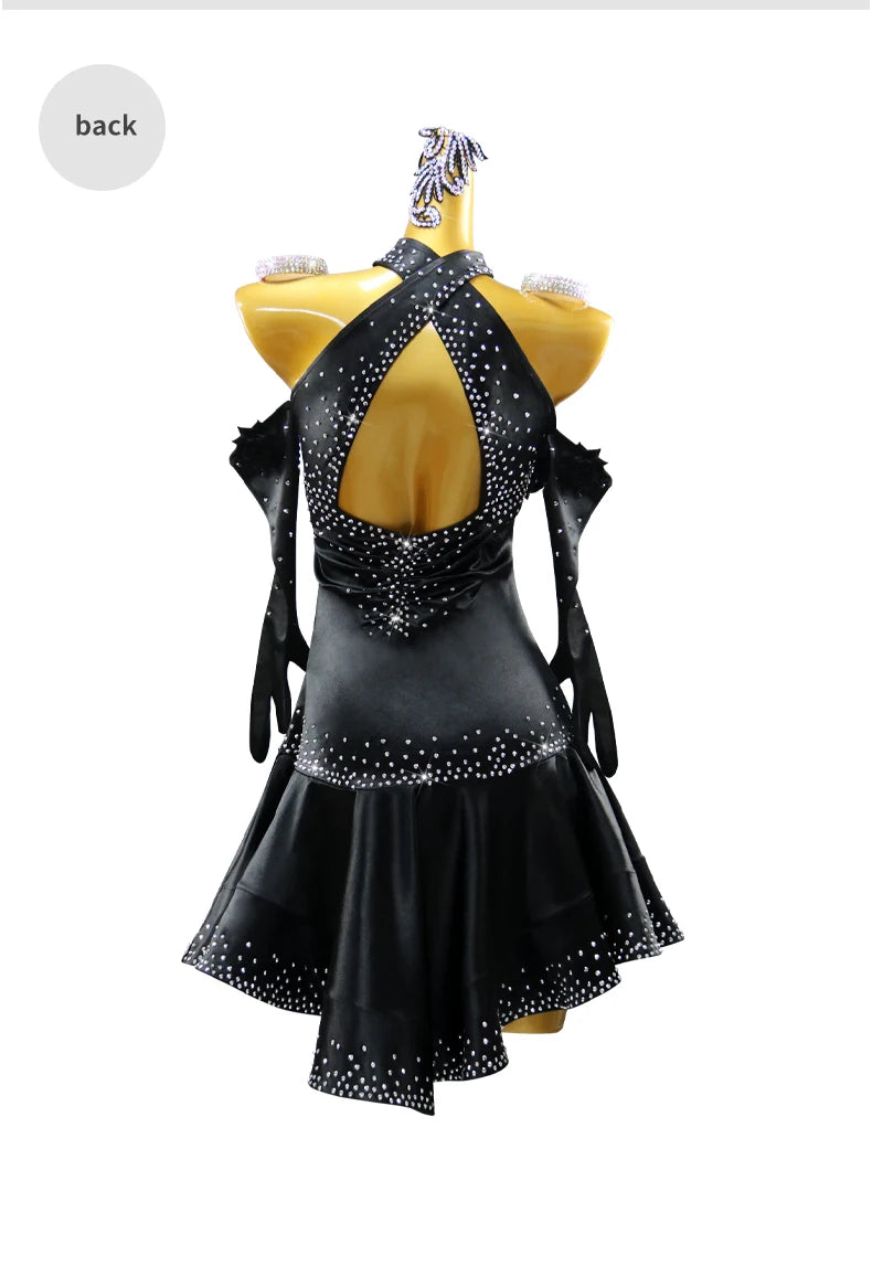 Dance Dress For Woman New Girls Latin Competition Costume Womens Suit Adult Stage Outfit Party Ladies Dancewear Ballroom Clothes