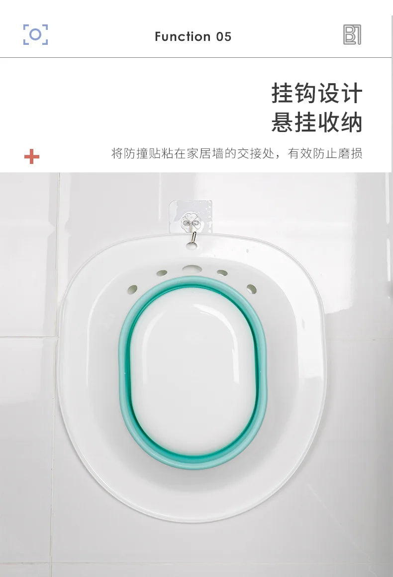 Bidet Folding Portable Bidet Maternity Self-Cleaning Private Parts Buttock Rinse Perineal Soak Bath Hemorrhoid Treatment Bidet