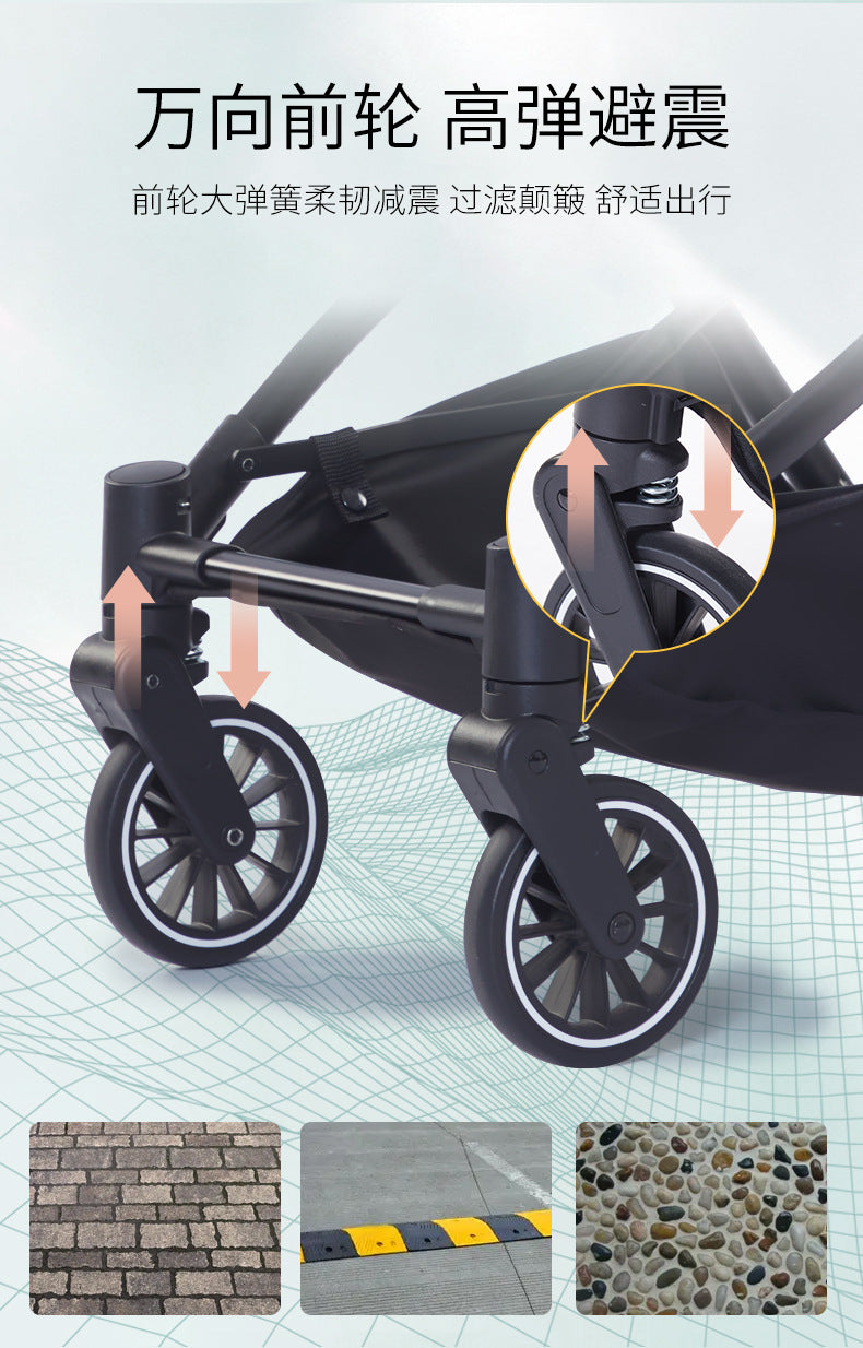 pet stroller Outdoor pet cart four wheeled metal folding handcart portable double-layer separable pet cart for outdoor use