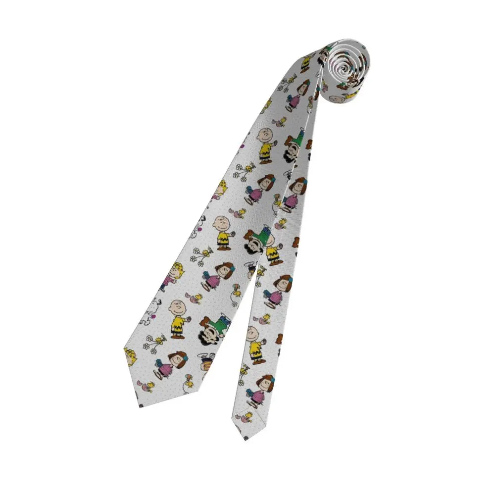 Personalized Fashion S-Snoopys Neckties Men Silk Cartoon Office Neck Tie