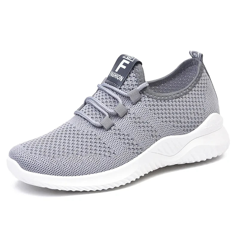 Women Casual Shoes Fashion Breathable Walking Mesh Flat Shoes Sneakers Women 2026 Gym Vulcanized Shoes Purple Female Footwear