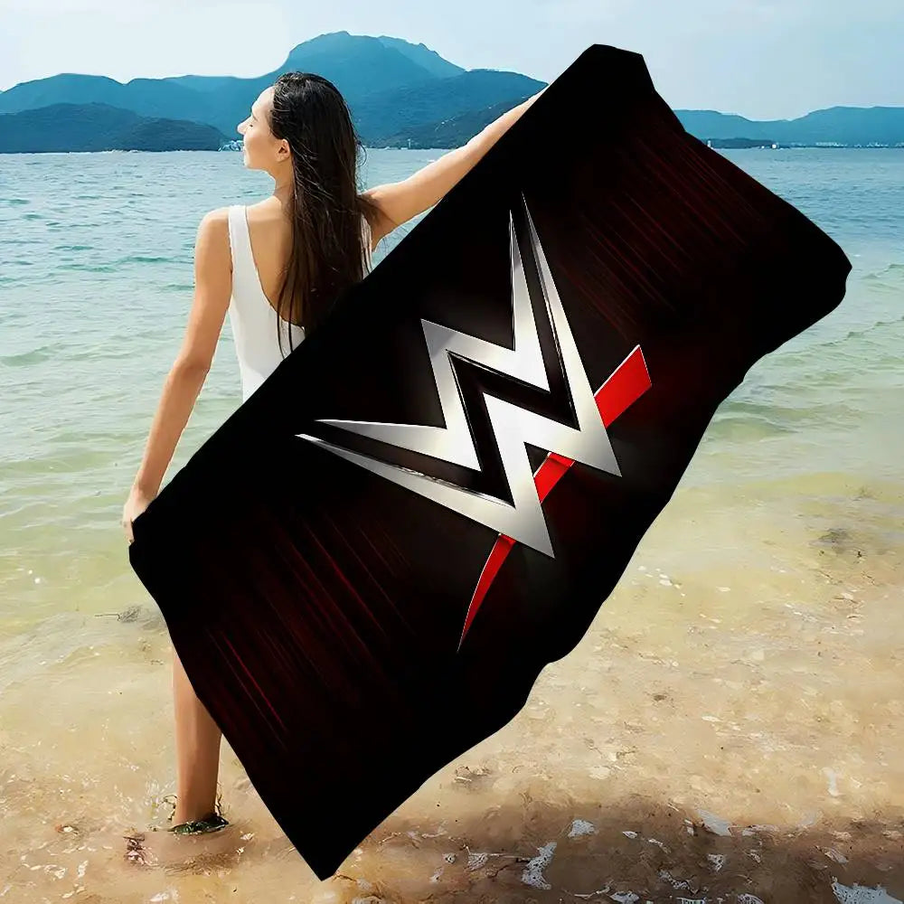WWE WrestleMania Bath Towel Microfiber Soft Water Absorbing Breathable For Girl Kids Decorative Cartoon Beach Towel
