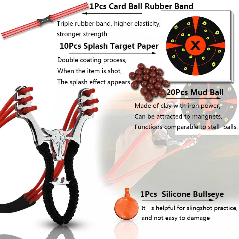 Metal Slingsshot Powerful and Precise Shooting Slingshot Sling Shot Simpleshot High Precision Sling Catapult Hunting Accessories