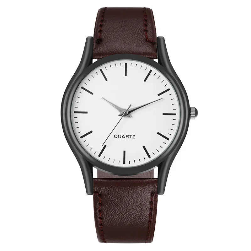 Watches for Men Reloj Hombre Fashion Watch for Lovers Leather Watches Quartz Wristwatch Clock Gift Relogios Masculino