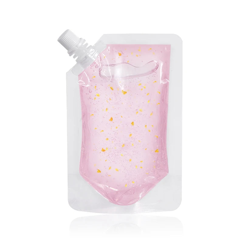 DIY Clear Lip Gloss Base Oil Color Change Lip Gloss with Gold Foil Moisturizing Lipstick Material Gel For Lip Gloss Base 100ml