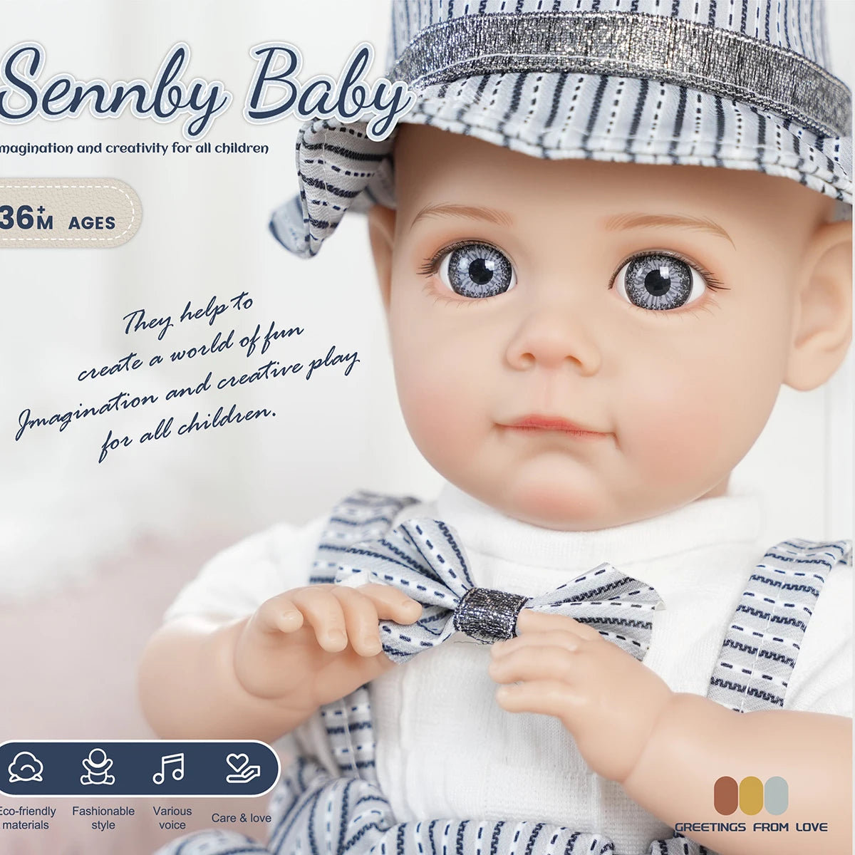 Bebe Reborn Doll 14 Inch 35CM  Boy Baby Doll With Fashion Clothes Soft Skin Cotton Body Lifelike Realistic Baby Children Gift