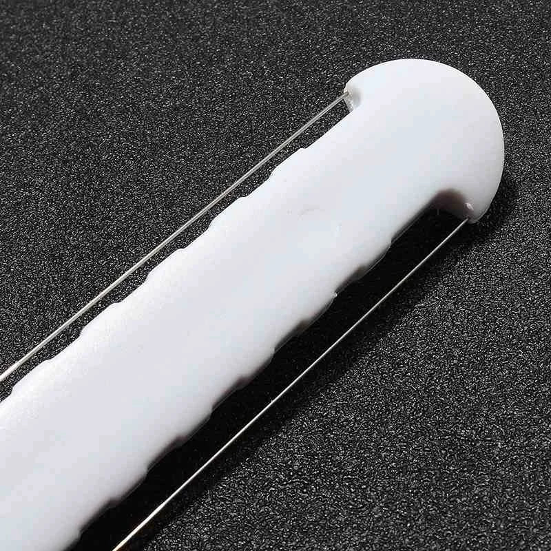 New Cheese Butter Slicer Pissza Knife Sharp Cutter Soft Handle Cutter White Useful Kitchen Cheese Tool Household Cook Supplies