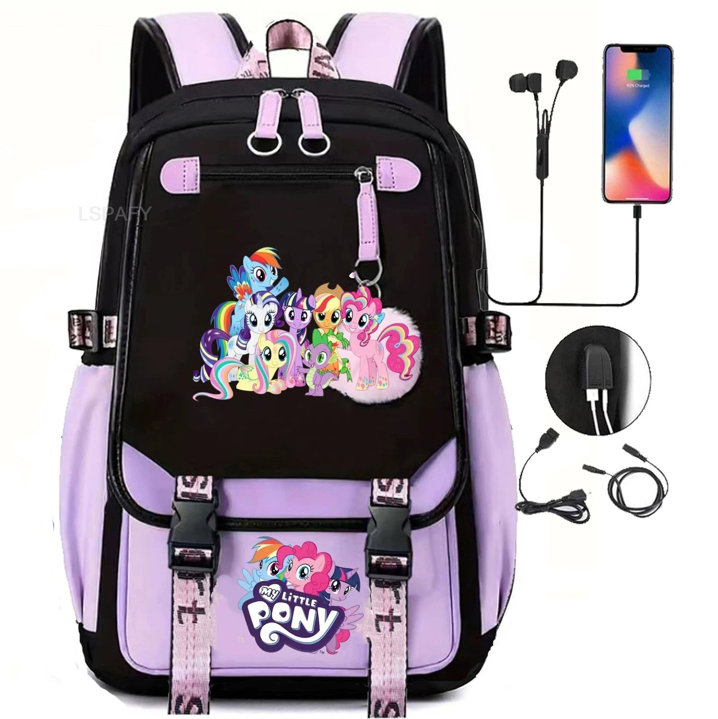 My Little Pony SchoolBags Fashion Boys Girls Backpack Rucksack Casual Travel Multipocket Book Bags New Semester Gift