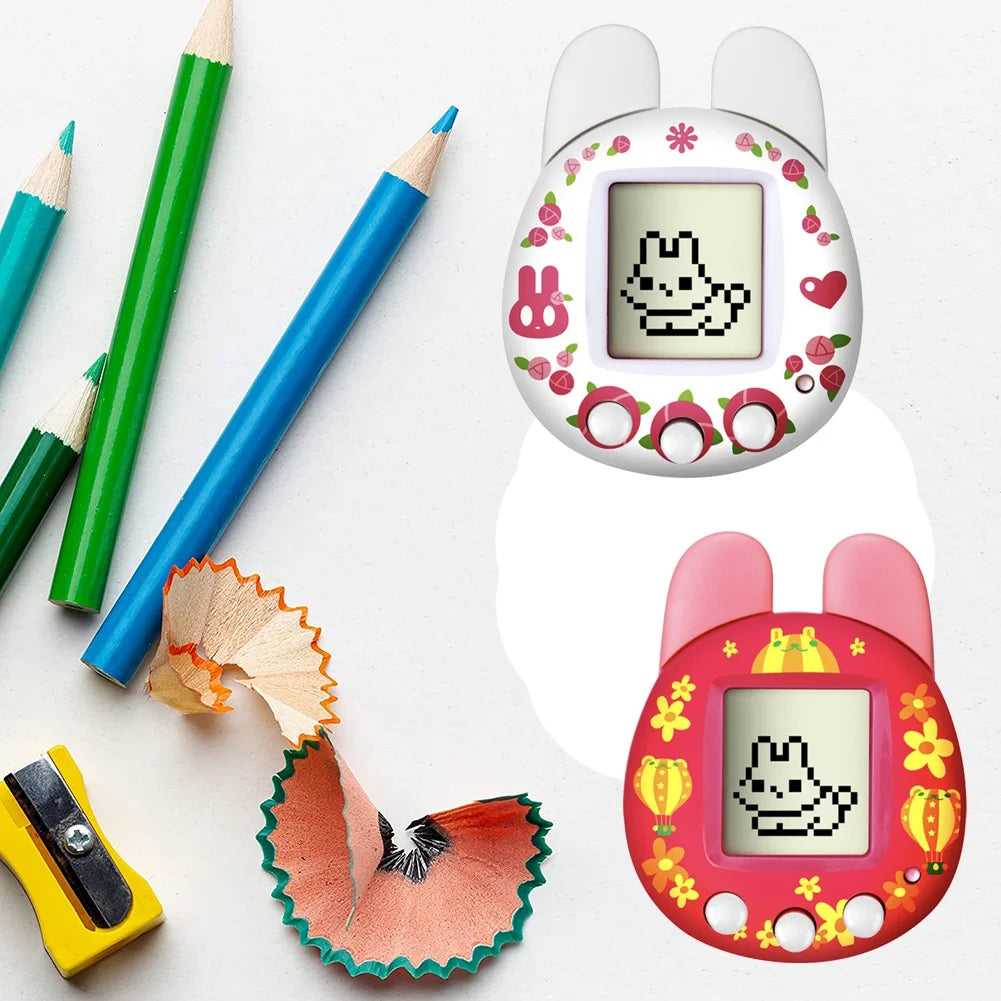 FRIHA-Handheld Retro Virtual Pet Machine Game Console Electronic Digital Pet  For Kids Children