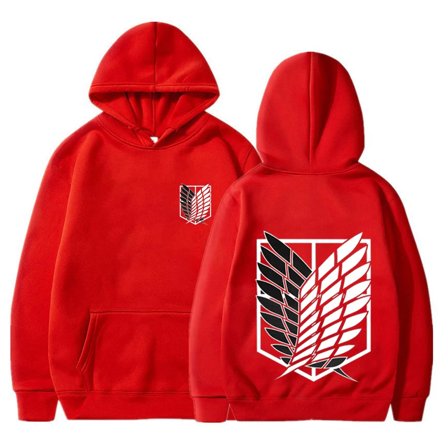 2026 Attack on Titan Men's Hoodie Anime Hoodies Men and Women Streetwear Pullover Harajuku Shingeki No Kyojin Hoodies Sweatshirt