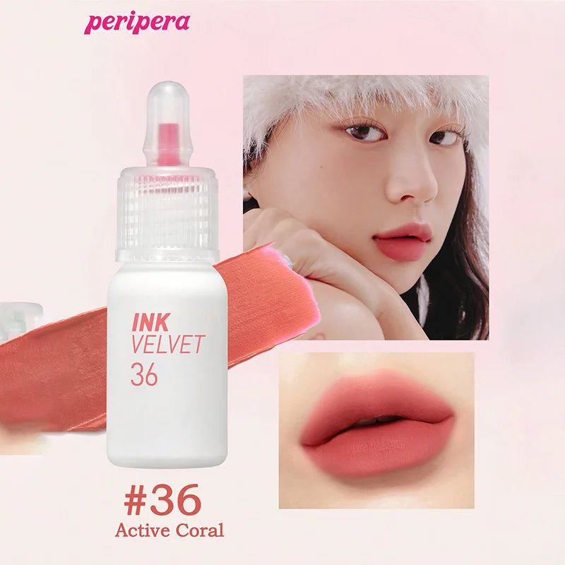 K-beauty Ink Velvet Lipstick high-pigment and long-wearing, weightless, gluten-free, paraben-free, velvet-matte, long-lasting