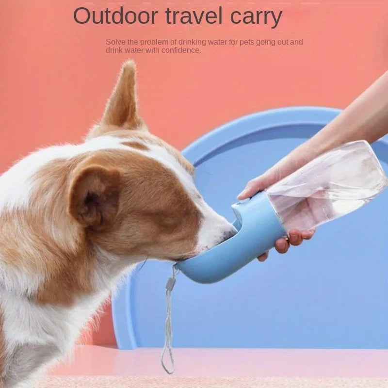 1PC Pet Supplies Portable Dog Water Bottle  Leak-proof pet drinking bottle with bowl, suitable for travel and outdoor activities