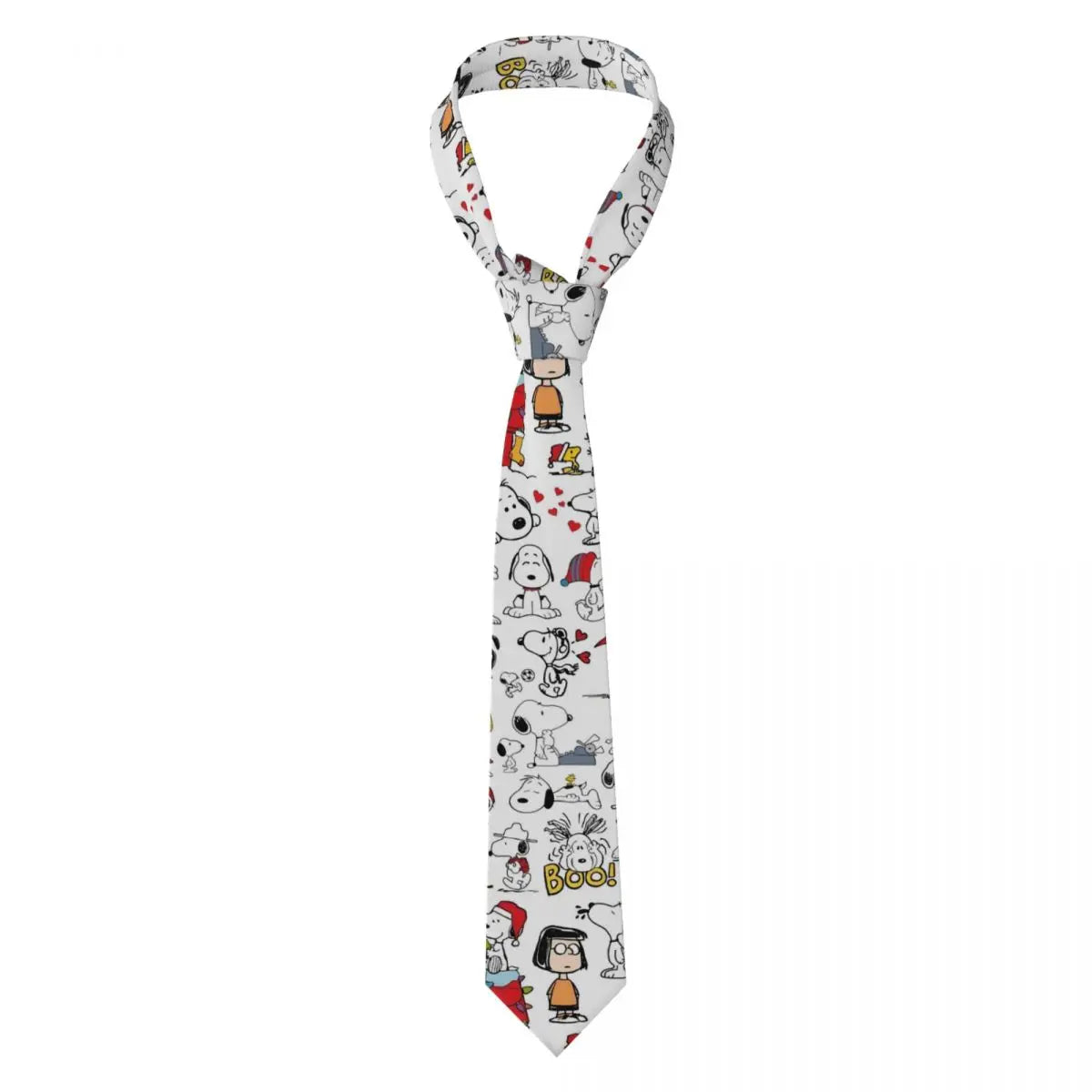 Personalized Fashion S-Snoopys Neckties Men Silk Cartoon Office Neck Tie