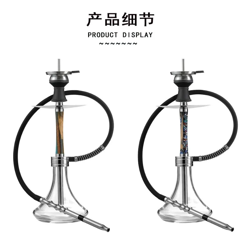 Arabian Shisha 8-hole Outlet Aluminum Alloy Hookah Set Smoking Set