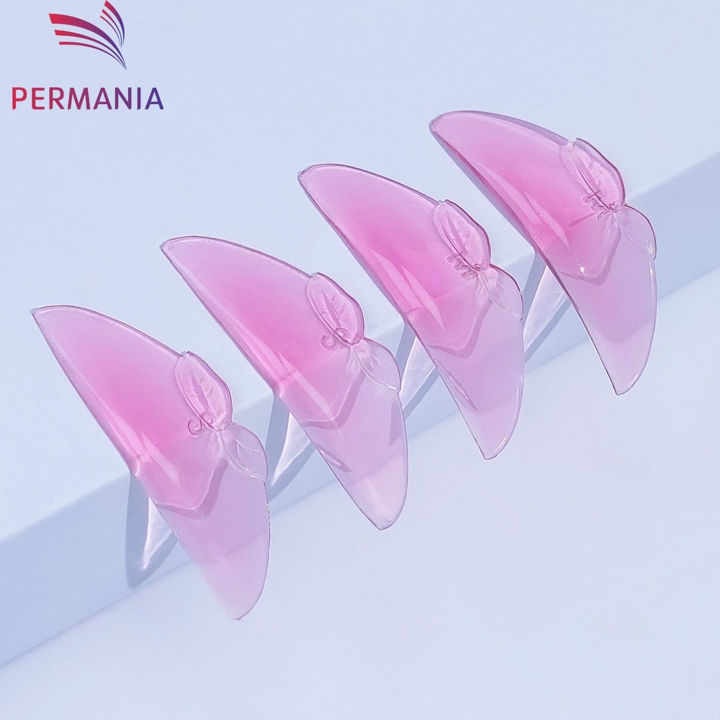 PERMANIA 2 Pairs C Curl Silicone Eyelash Perm Pads Sticky Lashes Rod Shield Lifting 3D Eyelash Curler Accessories Makeup Tool