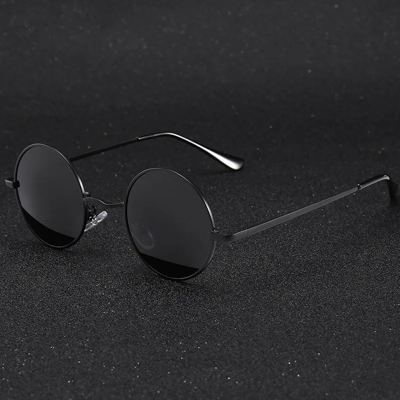 Round Polarized Sunglasses Men Women Retro Sun Glasses Male Female Brand Designer Metal Frame Eyewear Driving Eyeglasses UV400