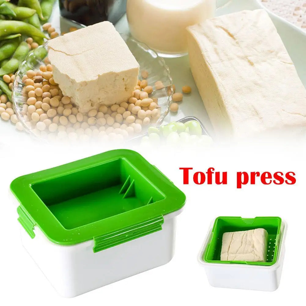 1pc DIY Plastic Homemade Tofu Maker Press Mold Kit Tofu Making Machine Set Soy Pressing Mould With Cheese Cloth Cuisine