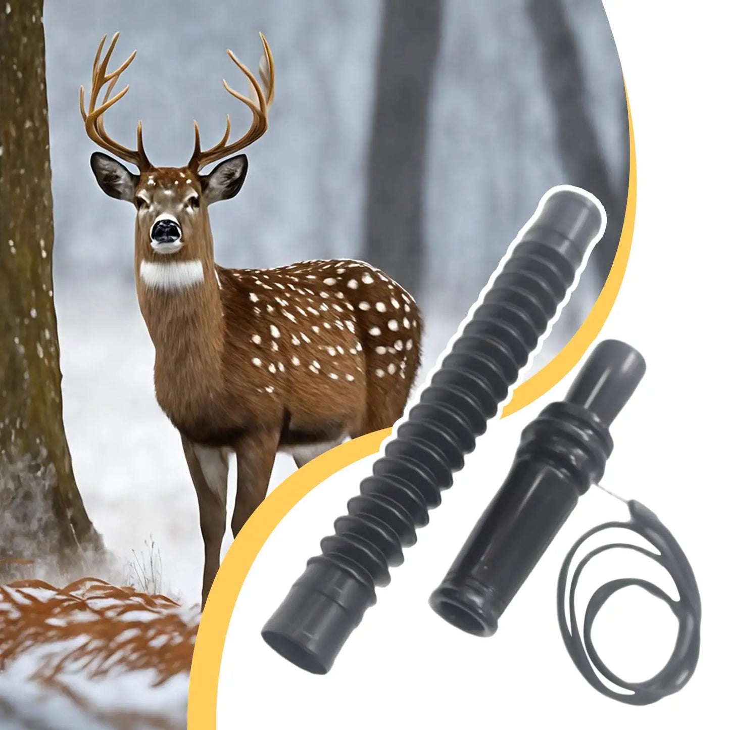 Hunting Deer Call Outdoor Hunting Realistic Sounds Deer Call Portable Hunters Lure Equipment with Realistic Vocalizations