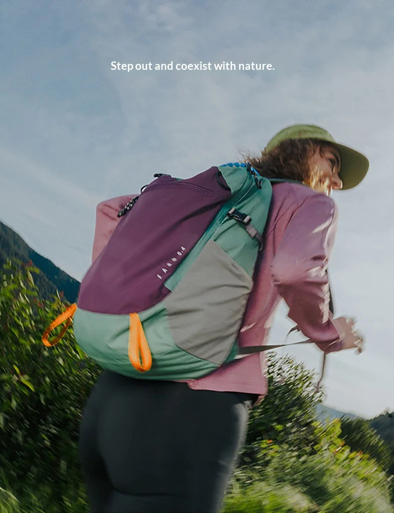 BAGSMART School Backpack for Women Nylon Waterproof School Bags Fits 14 Inch Laptop Lightweight Durable Travel Commute Hiking