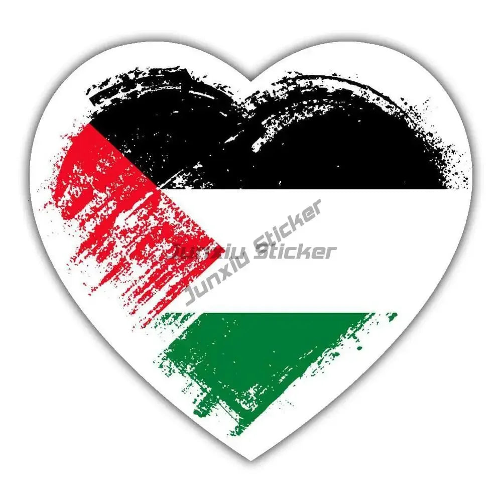 Palestine Flag Car Sticker Vinyl Self-adhesive Waterproof Sticker RV Camper Caravan Car Bicycle Helmet Decoration Accessories