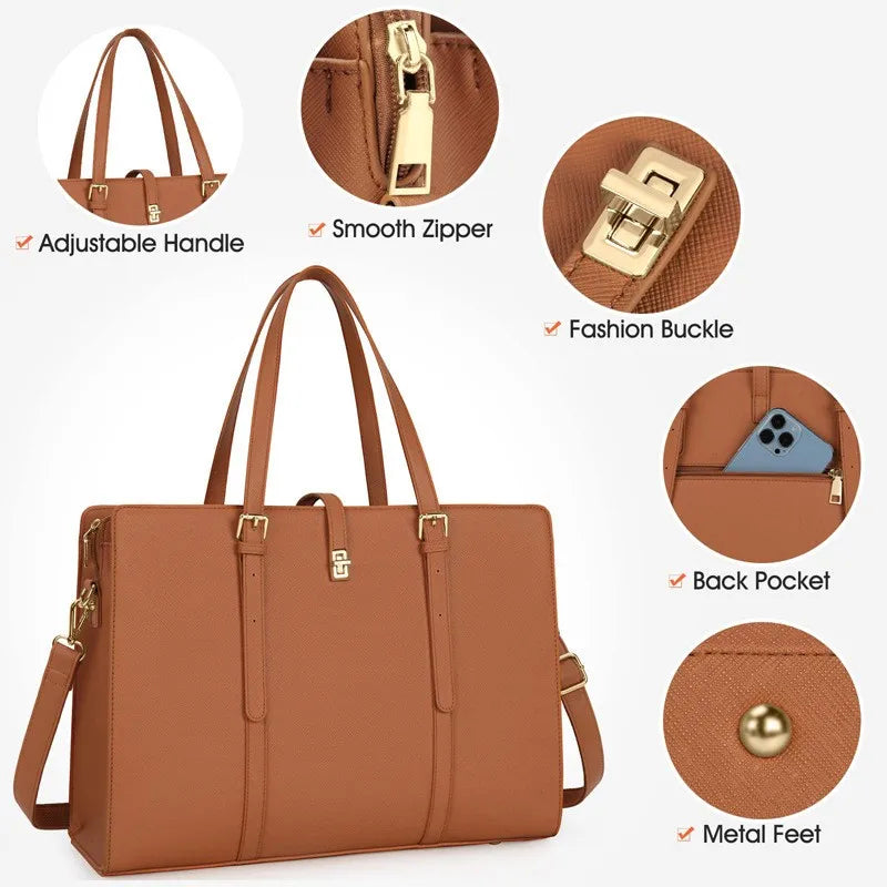 Ladies' handbag, large-capacity multi-functional crossbody bag, PU leather,  and durable, commuting single-shoulder c