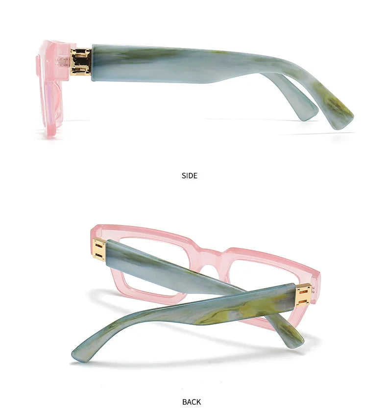 Brand Design Retro Reading Glasses for Man and Women Fashion Luxury Legs Large Size Square Presbyopic Eyewear Dioptric 0 to +6.0