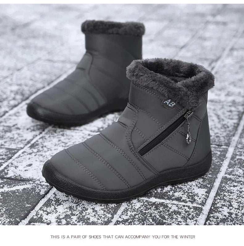Women Boots Watarproof Ankle Boots For Women Winter Shoes Keep Warm Snow Boots Female Zipper Botines Winter Botas Mujer
