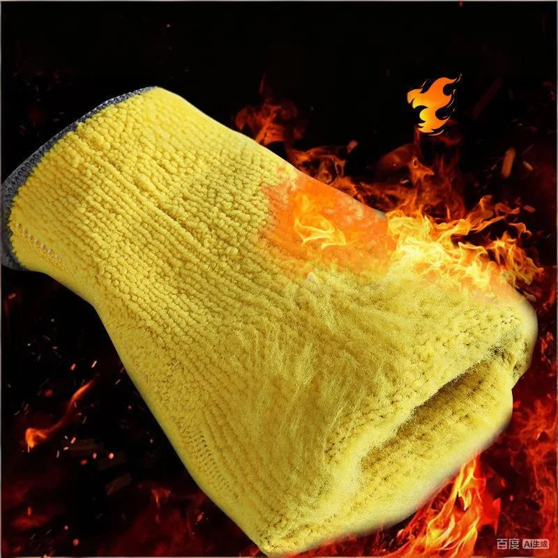 Women's Mittens Winter Thermal Work Gloves Anti-Slip Waterproof Latex Coated Warm Gloves For Garden Fishing Work Safety Gloves