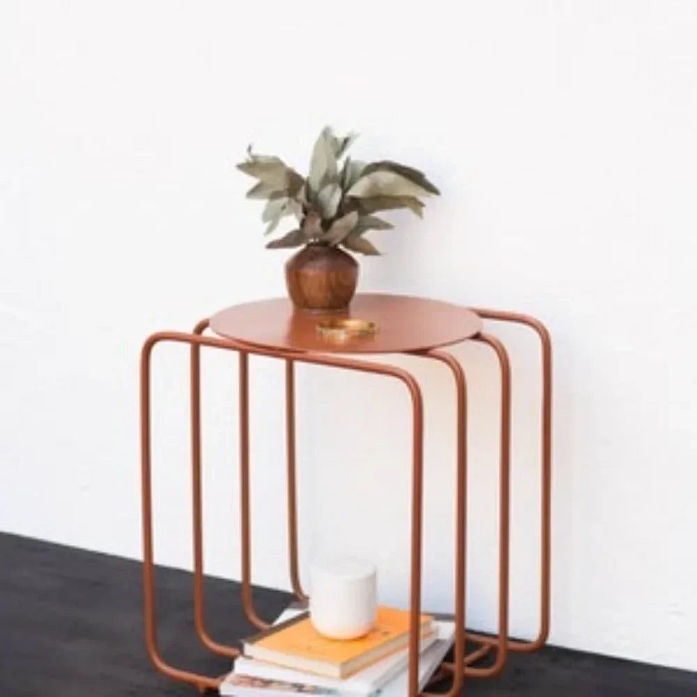 Modern Nightstand, Funky Bedside Table, Shelf Unit, Plant Stand, Vinyl Record Storage, Cute Coffee Table for Livingroom Bedroom