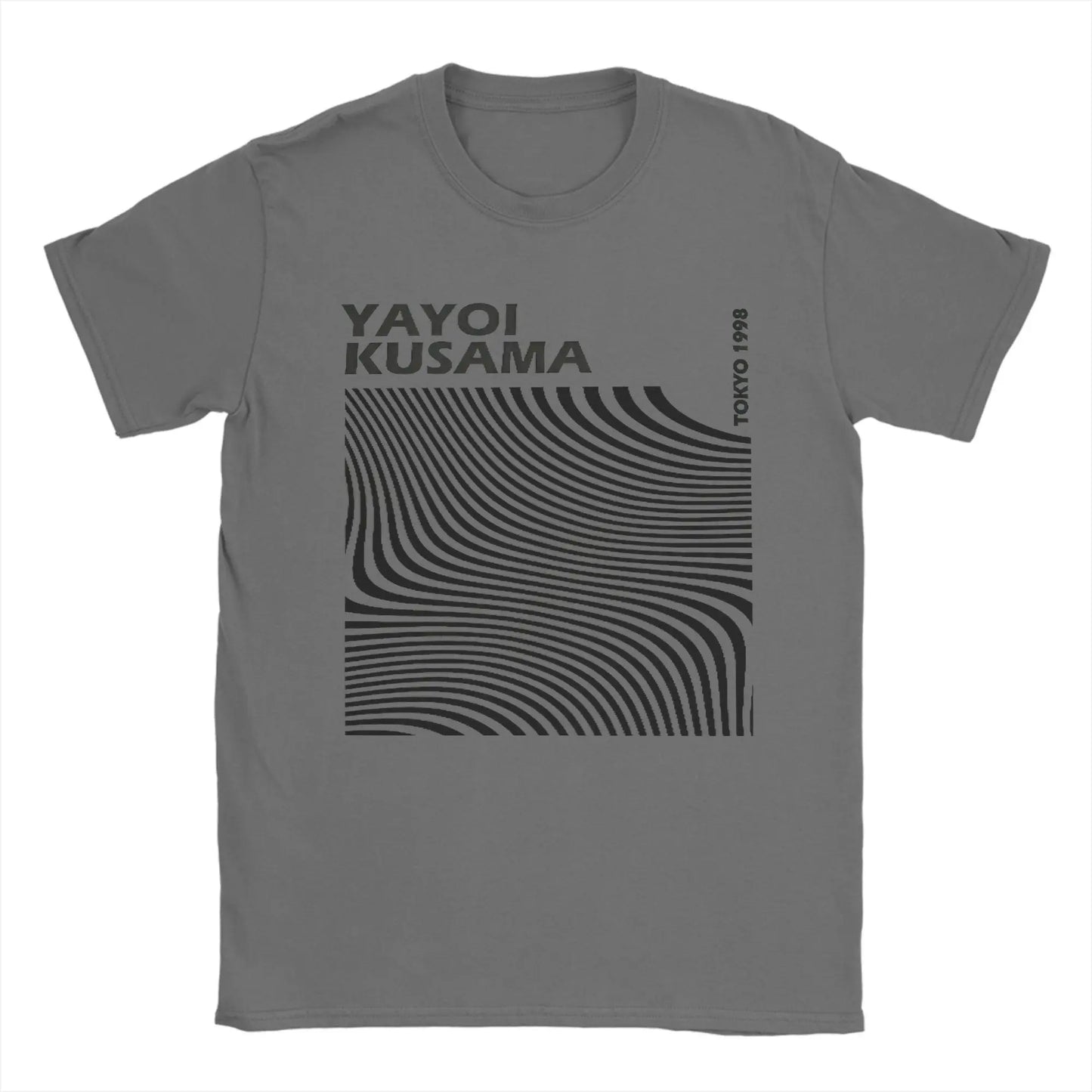 Funny Yayoi K-Kusama Line Tokyo 1998 T-Shirts for Men Crew Neck Pure Cotton T Shirt  Short Sleeve Tee Shirt Summer Clothes