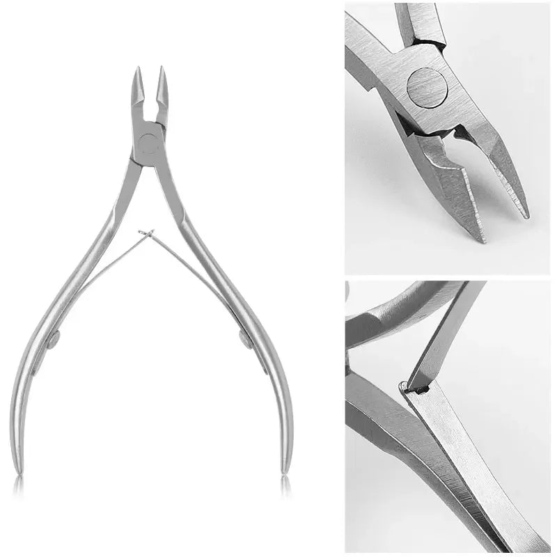 Professional Stainless Steel Cuticle Nail Nipper Clipper Nail Art Manicure Pedicure Trim Plier Cutter Beauty Scissors Tools