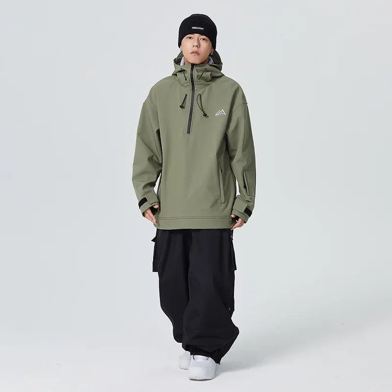 New Couple's Skiing Jackets 2025 Winter Warm Snow Clothes Pro Windproof Woman Ski Sport Hoodies Man Outdoor Snowboard Tracksuit