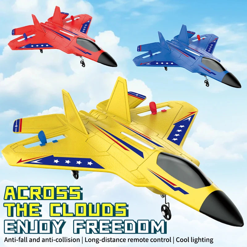 RC Plane KF803 2.4G With LED Lights RC Flying Model Glider RC Vertical Plane EPP Foam Toy Airplane Gifts For Kids