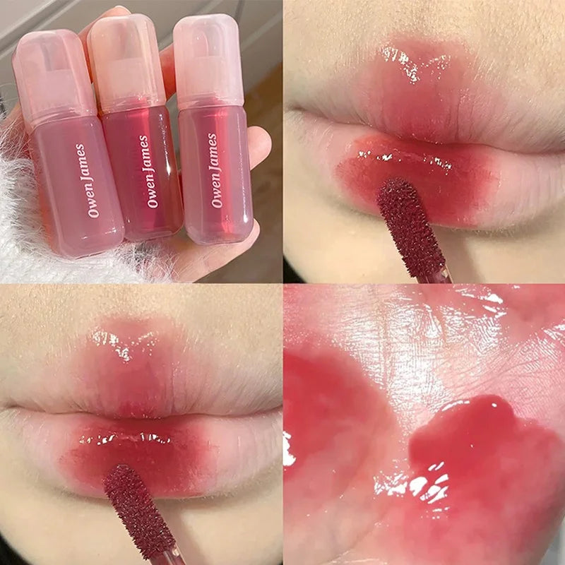 Glossy Non-stick Cup Lip Gloss Long Lasting Cheek Mud Lip Plumper Tinted Lip Lipstick Lip Makeup Cosmetics