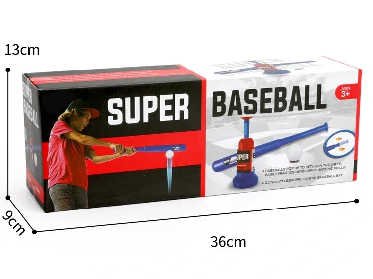 Hot-Selling Baseball Launcher Toy, 2-in-1 Foot-Operated/Manual Press Ball Pitching Machine, Interactive Baseball Training Game for Young Children, Outdoor Sports Toy, Indoor and Outdoor Interactive Sports Game for Kids, Kinde