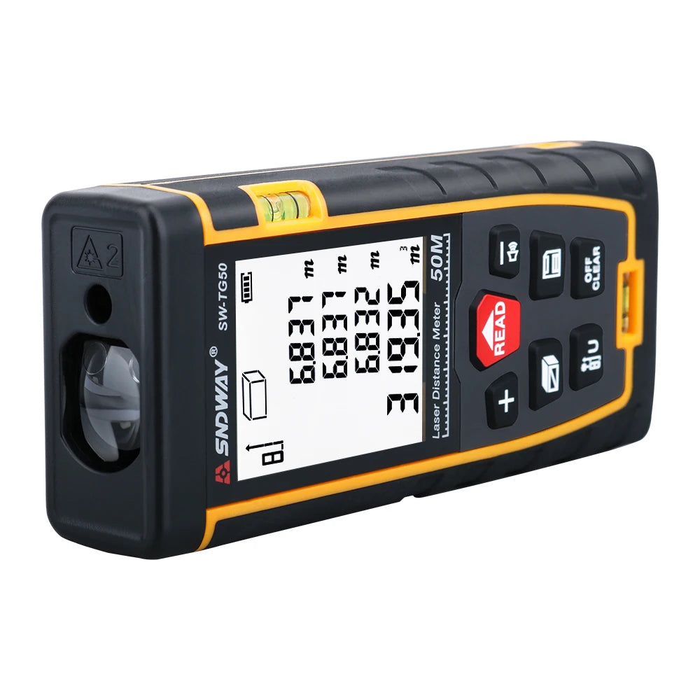 SNDWAY laser distance meter 40M 60M 80M 100M rangefinder trena laser tape range finder build measure device ruler test tool