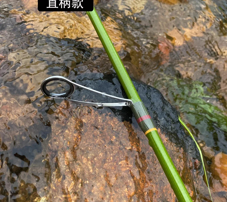 Trout fishing rod AIOUSH-FRP, versatile ejection tip, 1.45 meters long, ideal for traveling and transportation, extremely soft