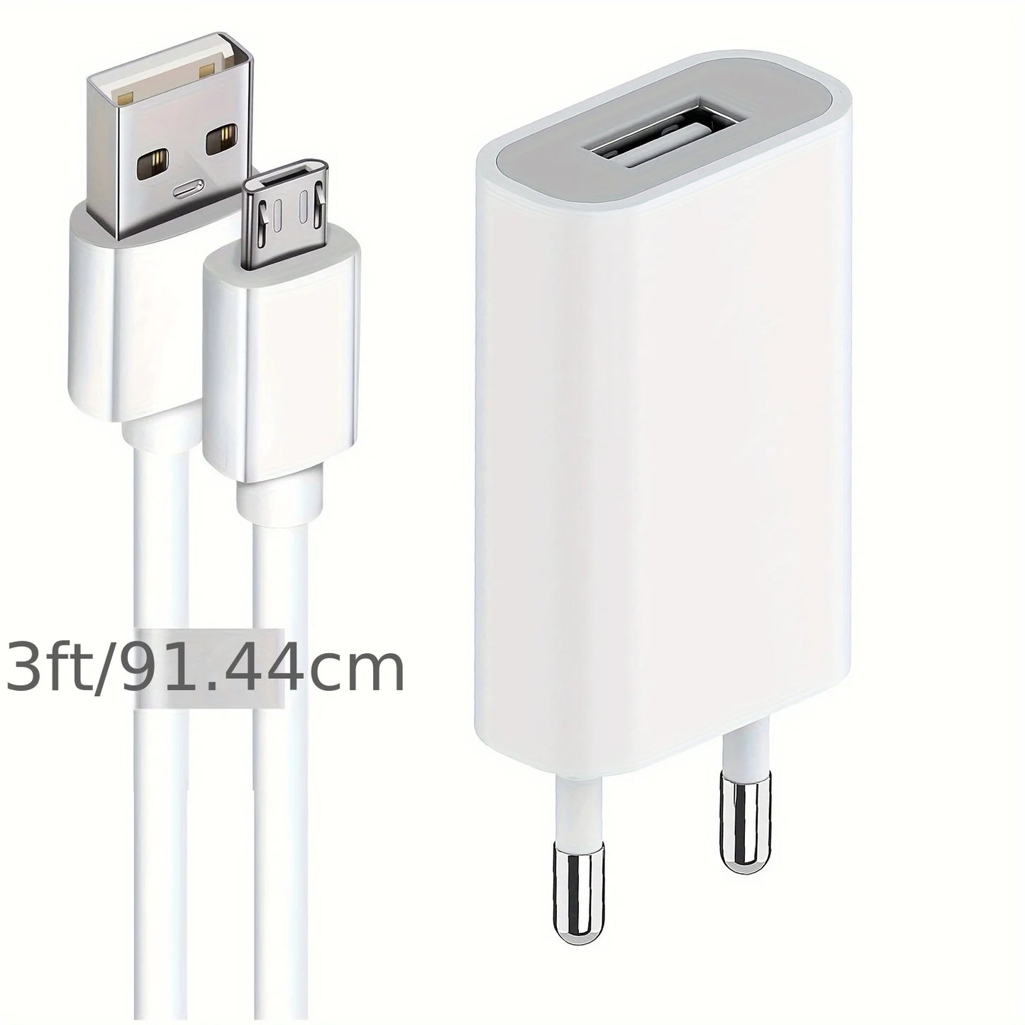 European USB Power Adapter EU Plug Wall Travel Charger 1 Ports USB 5V1A 5V2A Mobile Phone Micro Data Charging