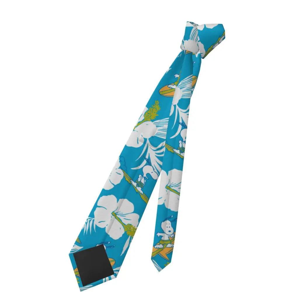 Snoopys & Woodstock Smile Giggle Laugh Neckties Silk 8 cm Neck Tie for Mens Shirt Accessories Cravat Wedding Accessories Office