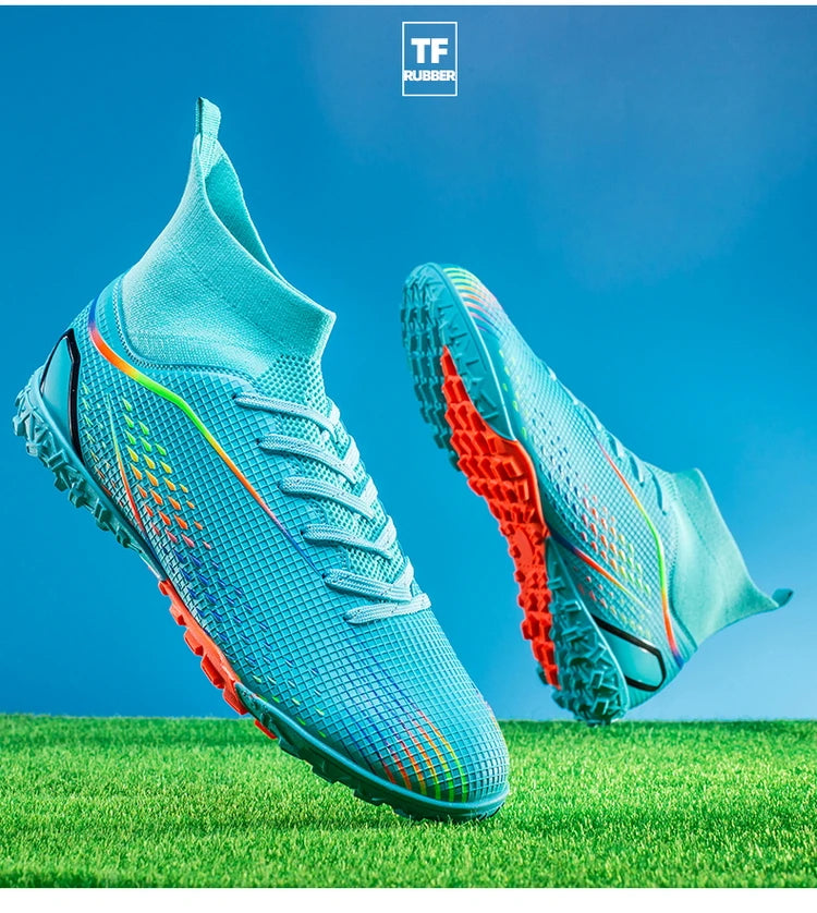 Football Shoes Men X2308 White TF/FG Original Professional Youth Anti-slip Indoor Fast Soccer Outdoor Training Football Sneaker