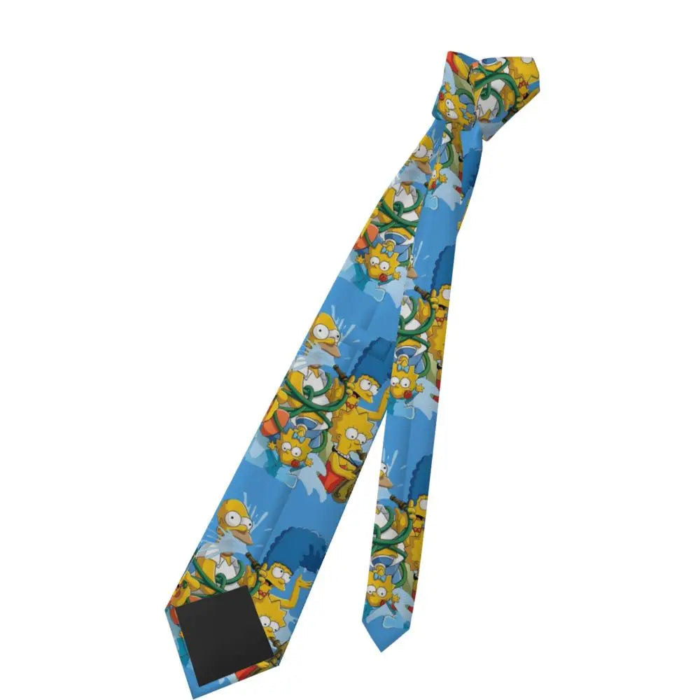 Personalized The S-Simpsones Homer Neck Ties Men Formal Silk Wedding Neckties