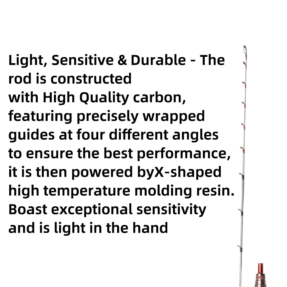 FISHINGFANS Cuttlefish Fishing Rod ML MH  1.5m 1.6m 1.75m Saltwater Squid Boat Fishing Rod Sensitive Light Jigging Rod