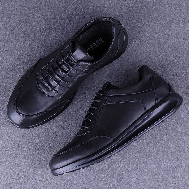 Genuine Leather Shoes Men Leisure Cowhide Walking Luxury Original Formal Business Sneakers Ultra Light Moccasins Leathershoes