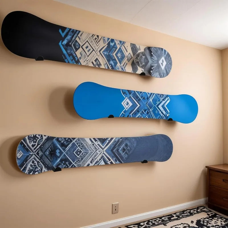 Universal Board Wall Mount Rack Stainless Steel Skate Surf Snowboard Longboard Wakeboard Storage Display Organizer Garage Home