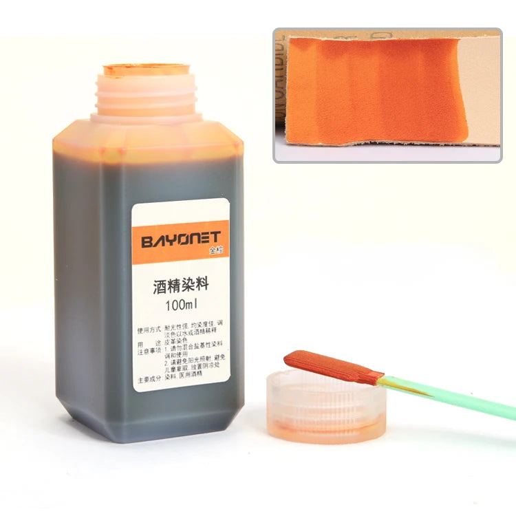 100ml 16 Color Leather Alcohol Dye Can Be Diluted Dyeing Paint DIY Leather Products Vegetable Tanning Repair Refurbished Dyeing